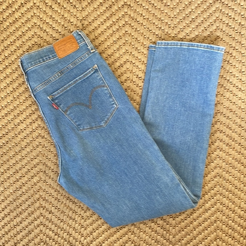 Levi's - 724 Highrise Straight Legged Denim Jeans - Blue - 31